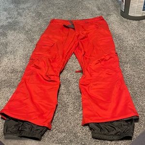 Red burton dryride Mens snow pants